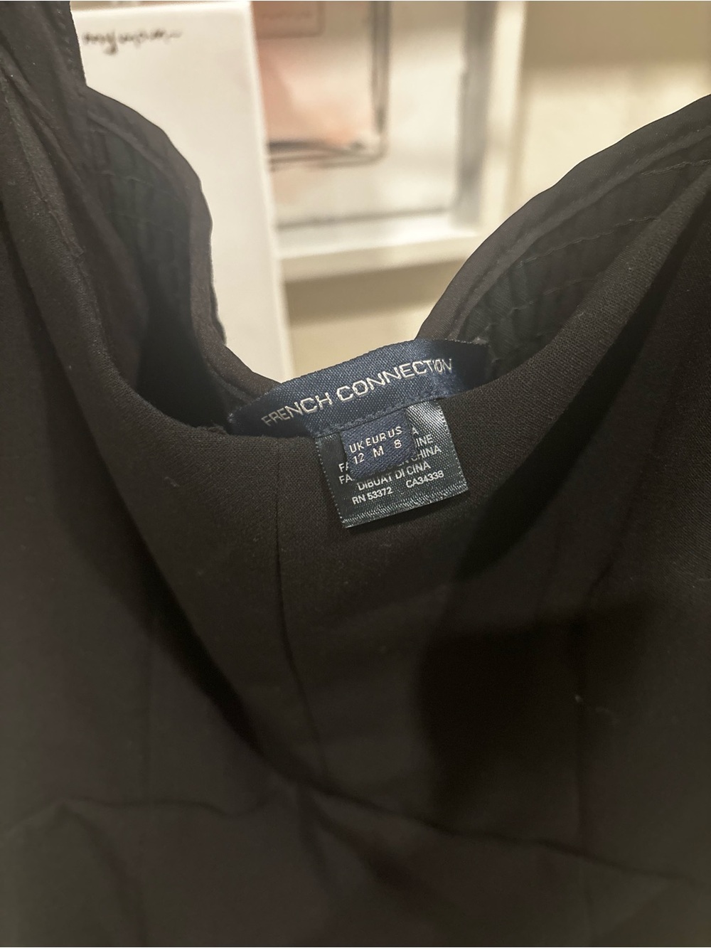 French Connection Black Sleeveless Dress